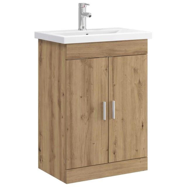 vidaXL Badezimmermöbel-Set Artisan-Eiche 61 x 40 x 84,5 cm 3404357