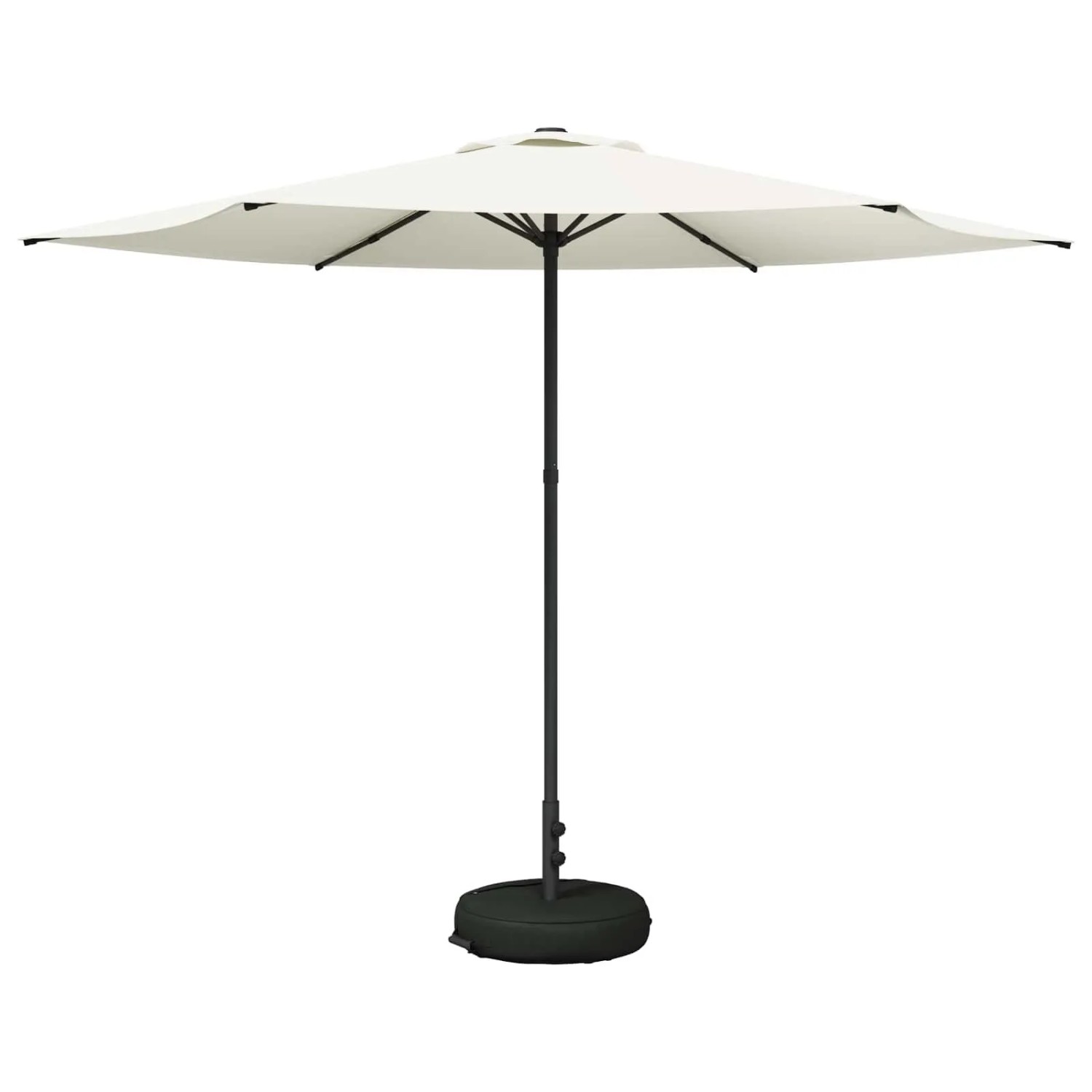 vidaXL Garten-Schirm mit Fuß 300 x 300 cm Polyester Rechtwinklig Creme 42036231