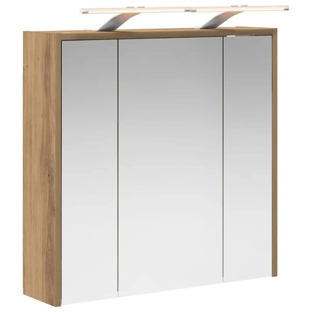 vidaXL Badezimmerspiegelschrank Kunsthandwerk Eiche 889166