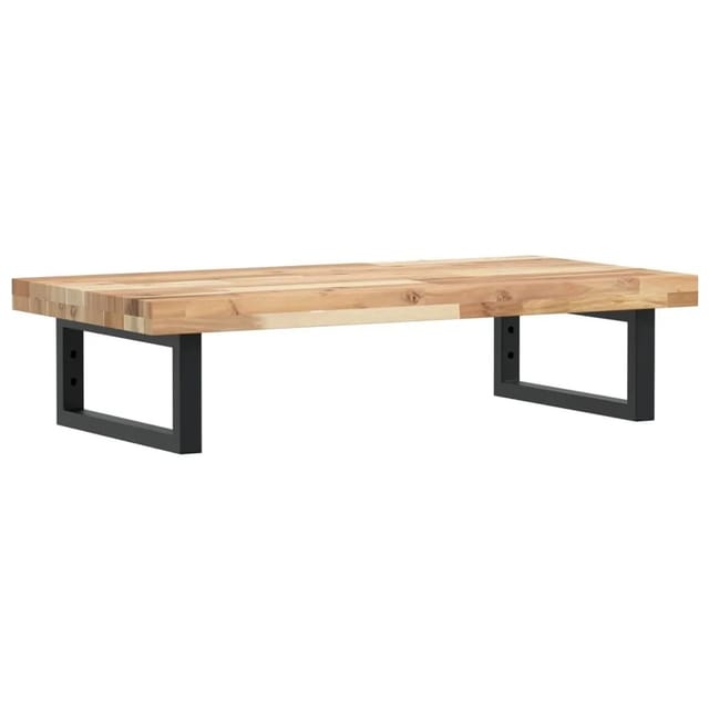 vidaXL Waschbeckenregal Wandmontage Stahl und Akazienholz 3302693
