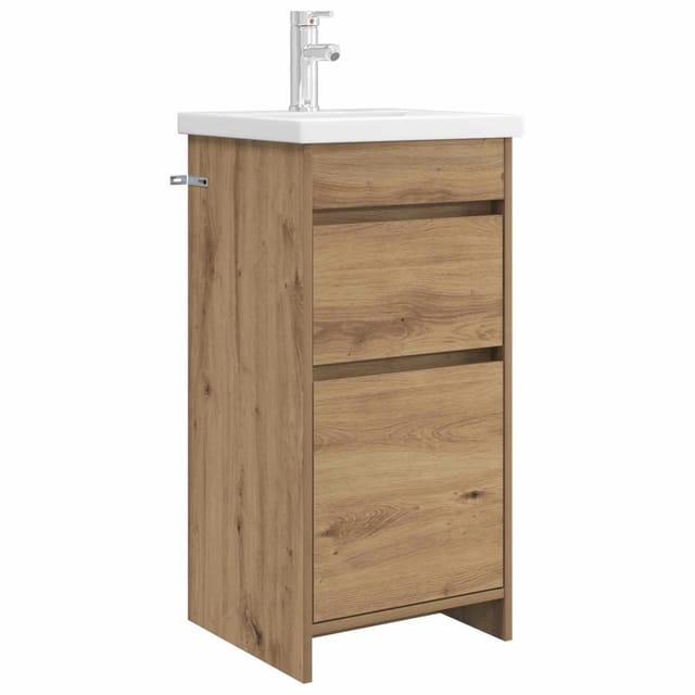 vidaXL Badezimmerschrank mit Waschbecken Artisan-Eiche 890727