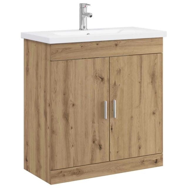 vidaXL Badezimmermöbel-Set Artisan-Eiche 81 x 40 x 84,5 cm 3404365