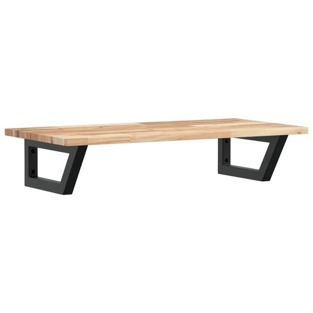 vidaXL Waschbeckenregal Wandmontage Stahl und Akazienholz 3302671