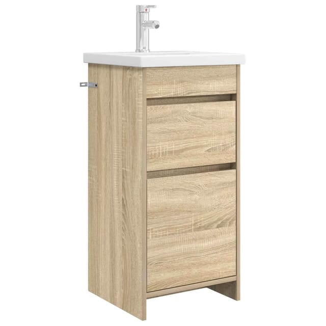 vidaXL Badezimmerschrank mit Waschbecken Sonoma-Eiche 890722