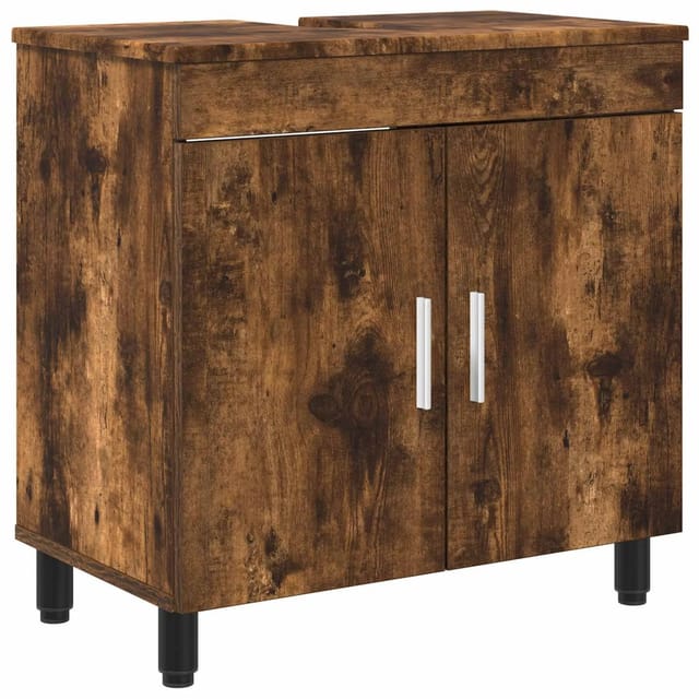 vidaXL Waschtisch Geräucherte Eiche 60 x 35 x 60 cm Holzwerkstoff 889400