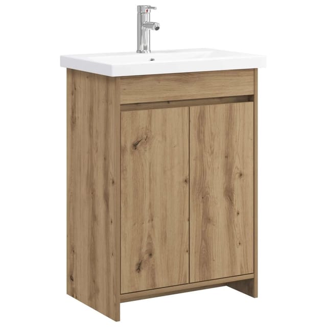 vidaXL Badezimmermöbel-Set Artisan-Eiche 61 x 40 x 84,5 cm 3404281