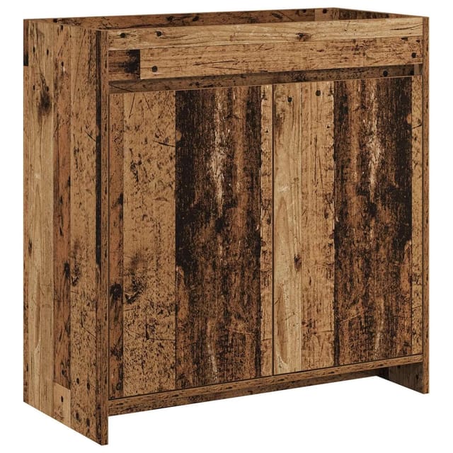 vidaXL Badunterschrank Altholz 78,5 x 37,5 x 81 cm Holzwerkstoff 890790