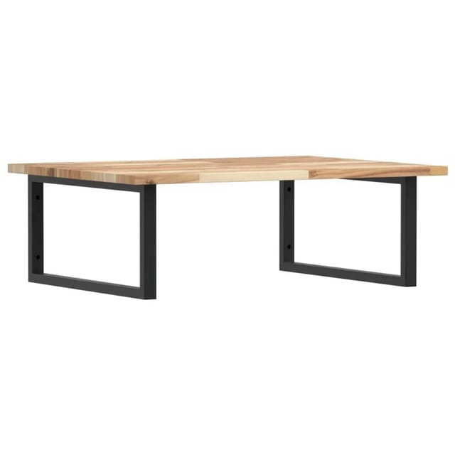 vidaXL Waschbeckenregal Wandmontage Stahl und Akazienholz 3302889