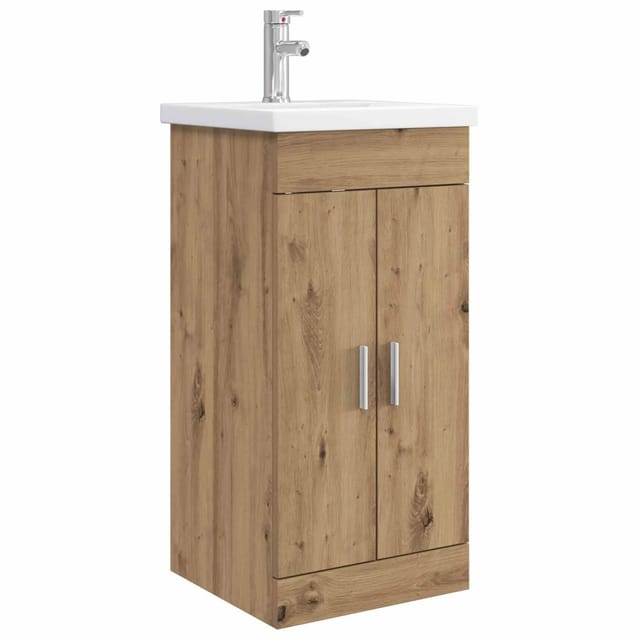 vidaXL Badezimmerschrank mit Waschbecken Artisan-Eiche 890679