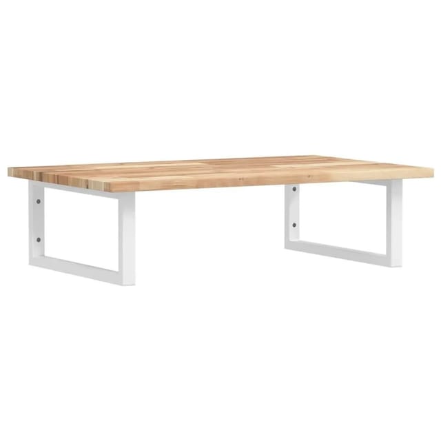 vidaXL Waschbeckenregal Wandmontage Stahl und Akazienholz 3302776