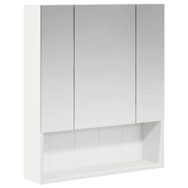 vidaXL Badezimmerspiegelschrank Weiß 60 x 14,5 x 70 cm Holzwerkstoff 889183