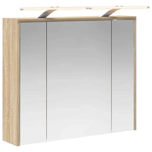 vidaXL Badezimmerspiegelschrank Sonoma-Eiche 73,5 x 16 x 62,5 cm 889177
