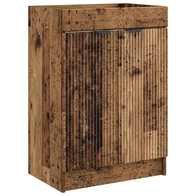vidaXL Unter dem Waschbecken Badschrank Altholz 78,5 x 37,5 x 81 cm 890112