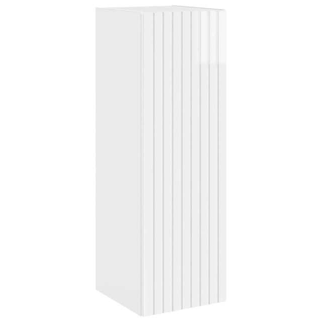 vidaXL Wandmontierter Badezimmerschrank Hochglanz Weiß 890656
