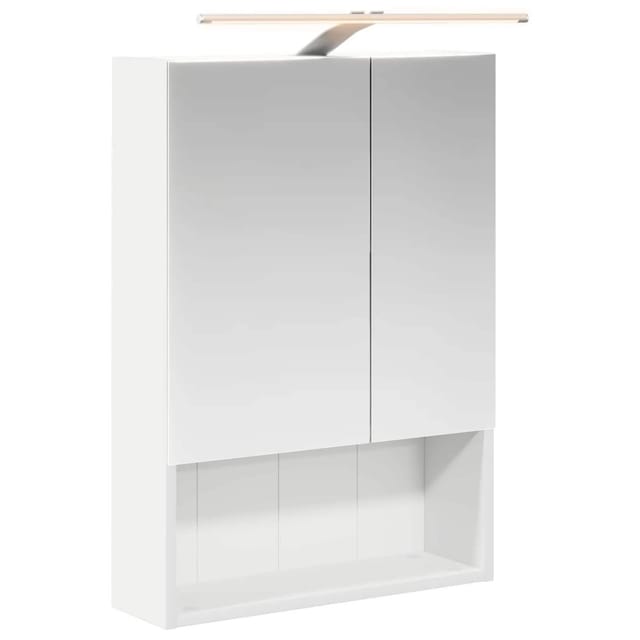 vidaXL Badezimmerspiegelschrank Weiß 50 x 14,5 x 70 cm Holzwerkstoff 889207