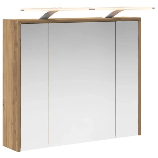 vidaXL Badezimmerspiegelschrank Kunsthandwerk Eiche 889182
