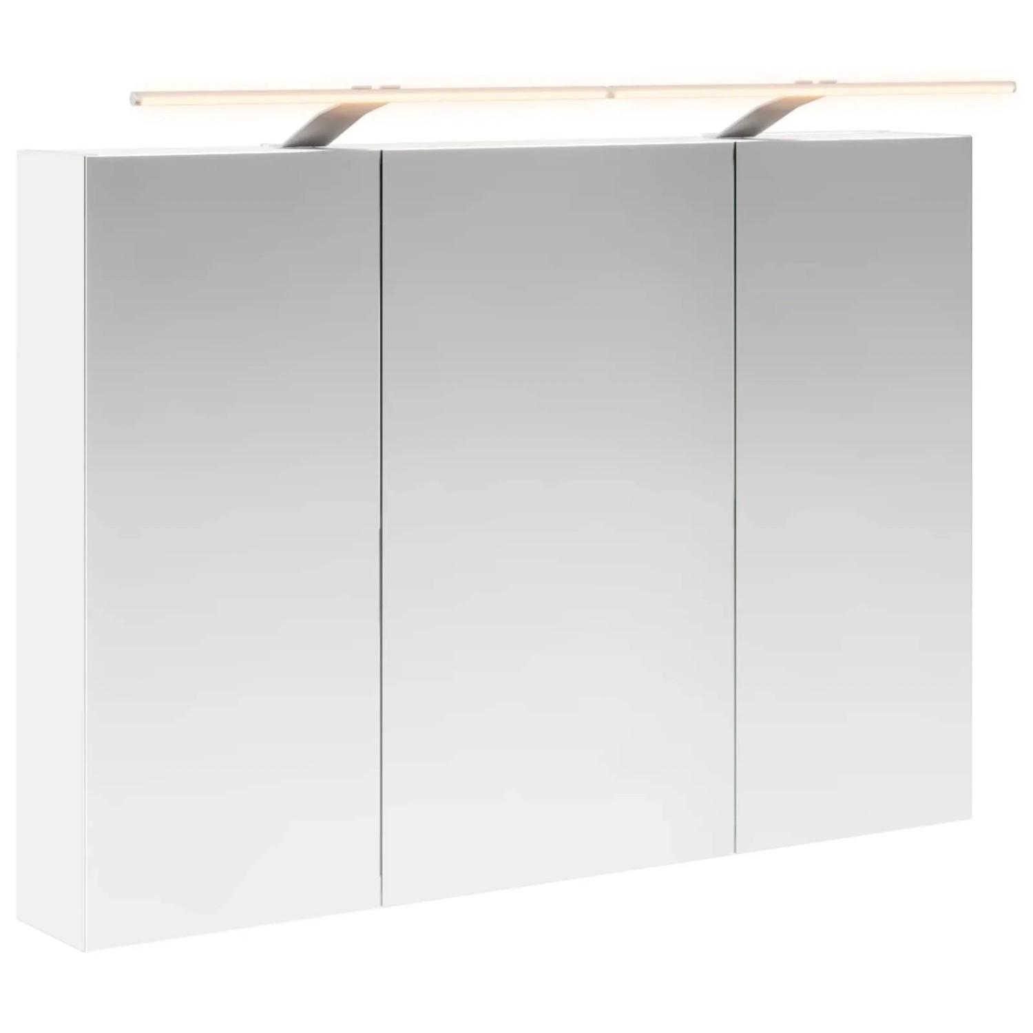 vidaXL Badezimmerspiegelschrank Weiß 100 x 14,5 x 70 cm Holzwerkstoff 889127