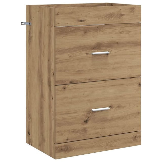 vidaXL Badunterschrank Artisan-Eiche 56 x 37,5 x 81 cm Holzwerkstoff 890711