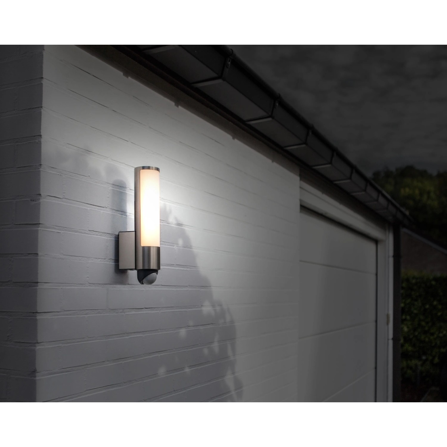 LUTEC LEDA Außenwandleuchte - 15.5W, 1400,m, IP44, Stainless Steel