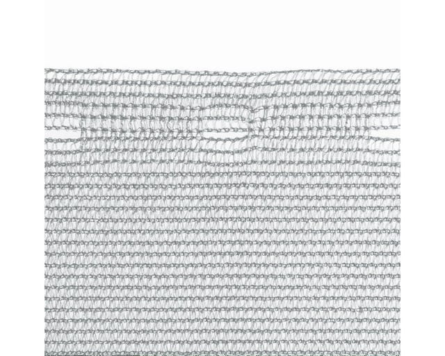Haga - zaunblende 85 % 1,5m x 10m Schattiernetz Wind- Sichtschutz silbergrau