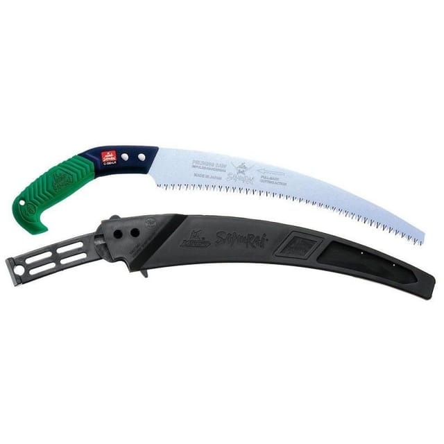 Gebogene Handsäge Samurai mit Kunststoffgriff 330 mm.