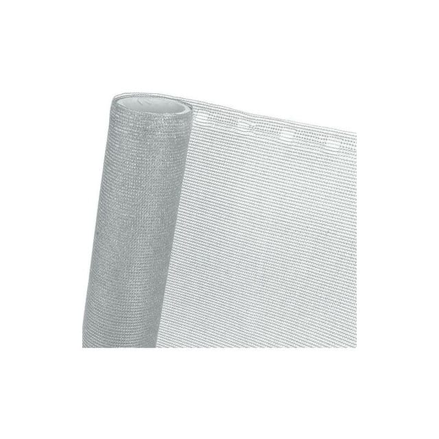 Haga - zaunblende 85 % in 1m x 50m Sichtblende Windschutz silbergrau