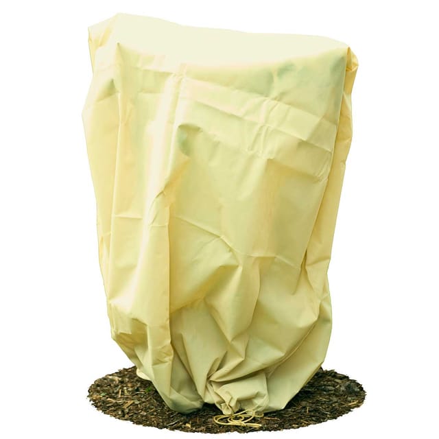Haga - Frostschutzhaube 80g/m² 155cmx150cm Winterschutz Frostschutzvlies beige