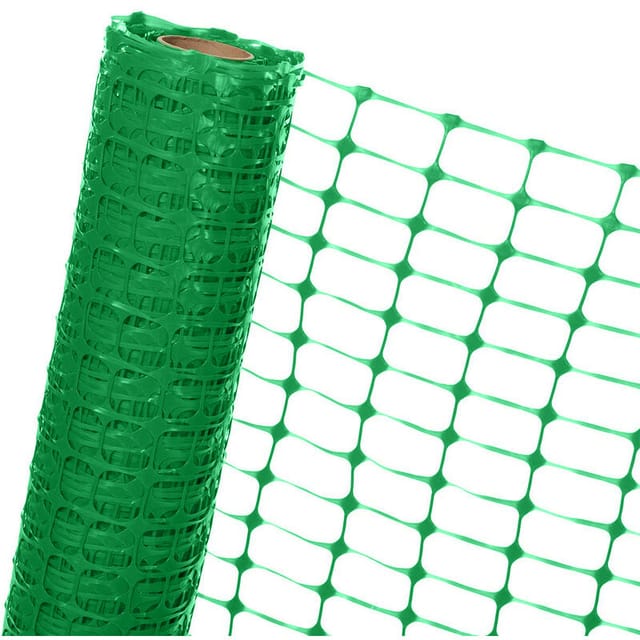 Haga - Absperrzaun 1,2m x 25m Bauzaun Schutznetz Zaun Baustellenzaun 120g/m² in grün