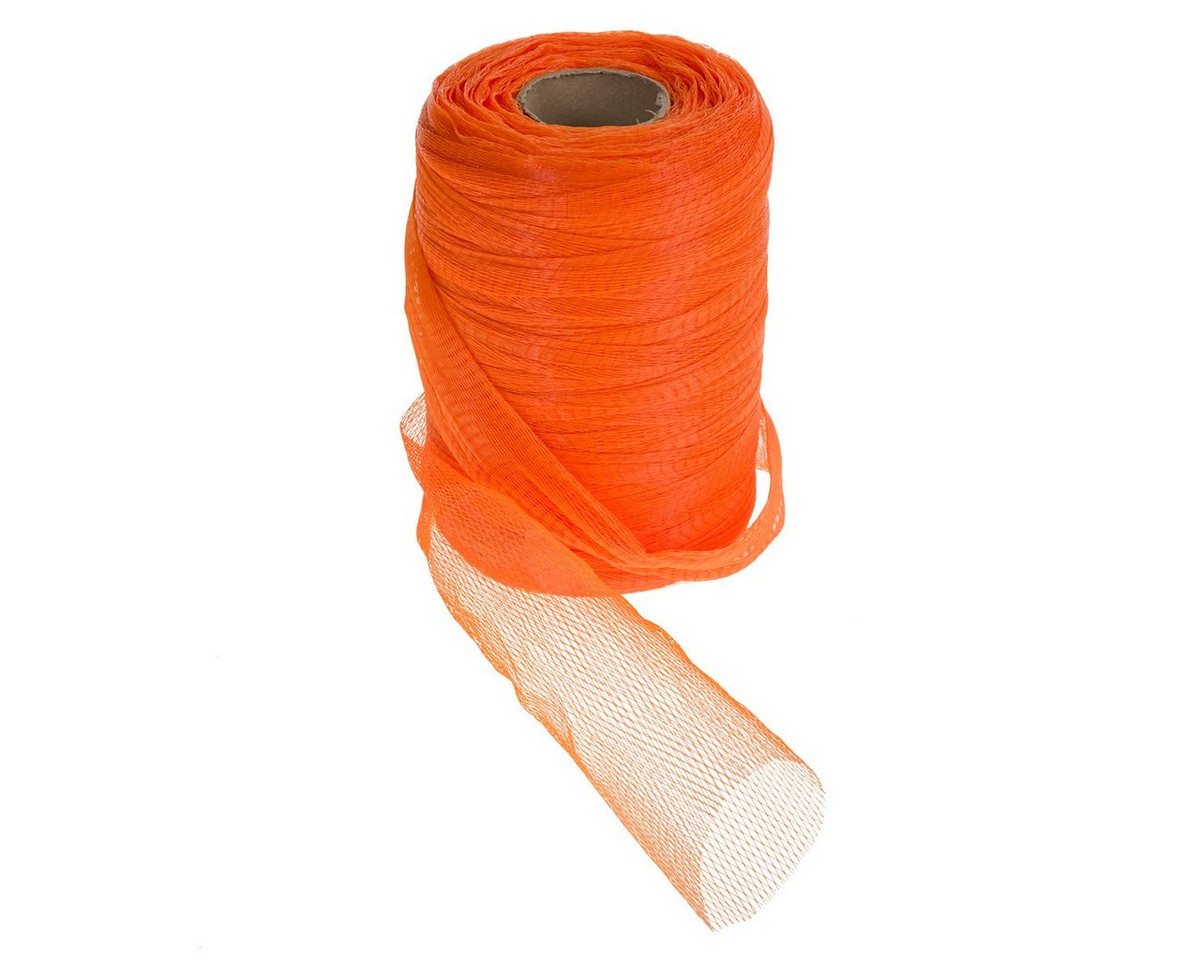 Haga - Obstnetz Gemüsenetz Aufbewahrungsnetz (Meterware) Masche 8mm orange Bild 3