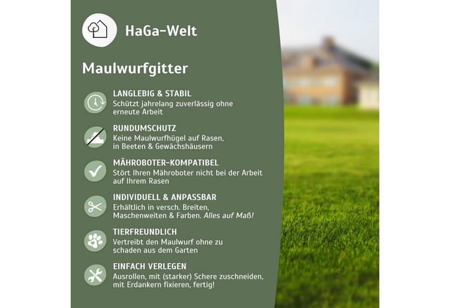 Maulwurfgitter Maulwurfschutz Maulwurfbekämpfung 1,5m Br. (Meterware)