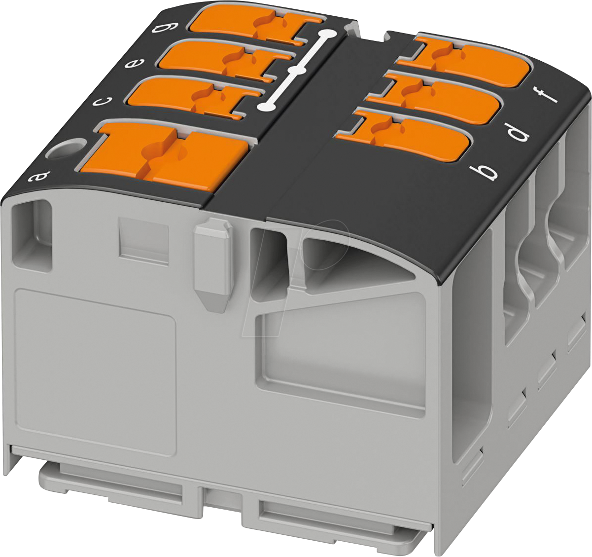 PHOE 1019588 - Verteilerblock PTVFIX, 6/6x2,5, schwarz