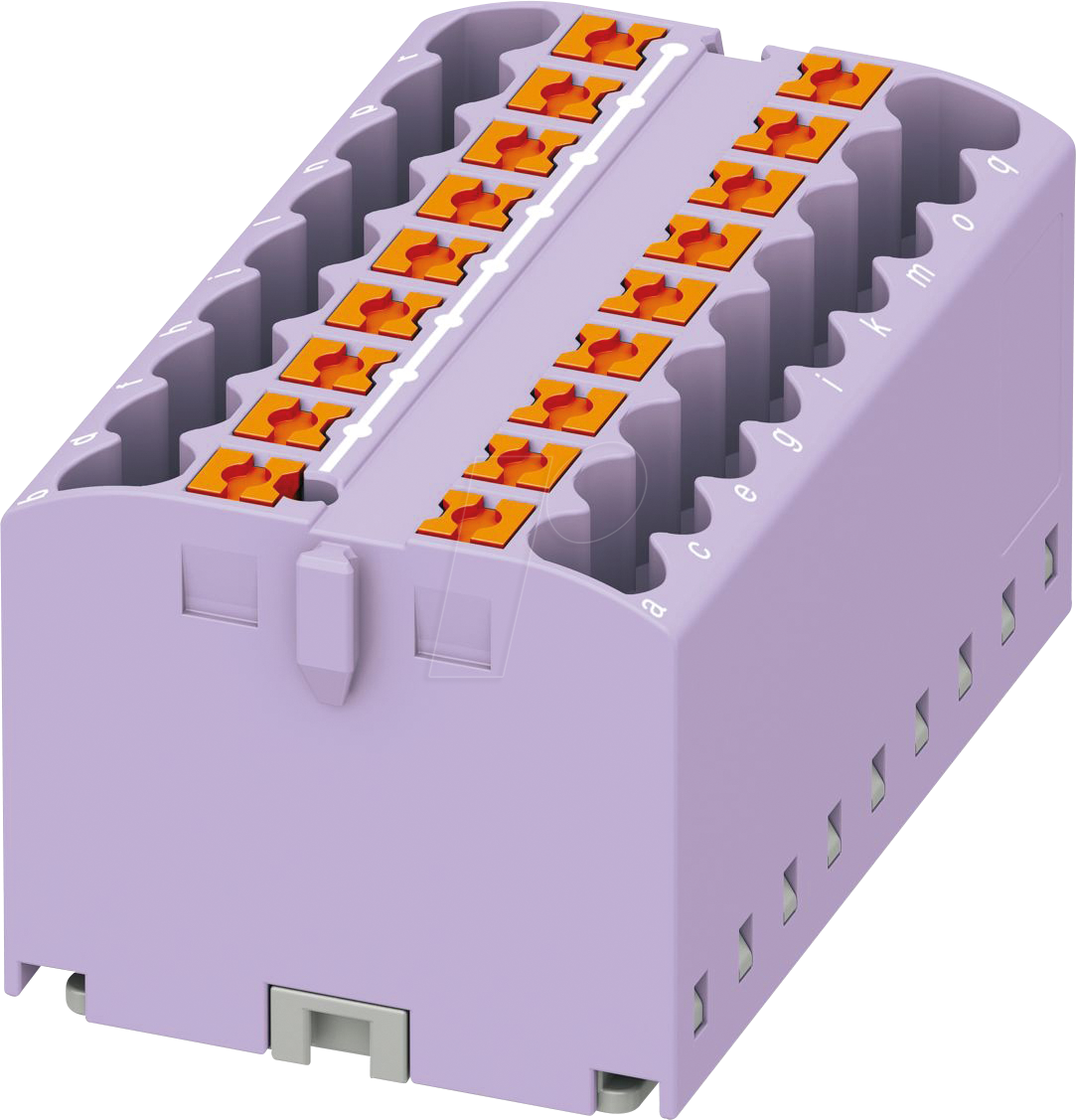 PHOE 3273324 - Verteilerblock PTFIX, 18x2,5, violett