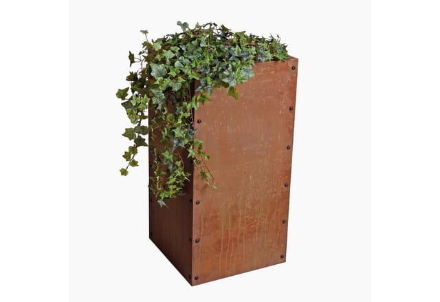 Edelrost Hochbeet Pflanzkasten Blumenkasten Pflanzbeet Blumenbeet Beet Stahl 40x40x80 cm