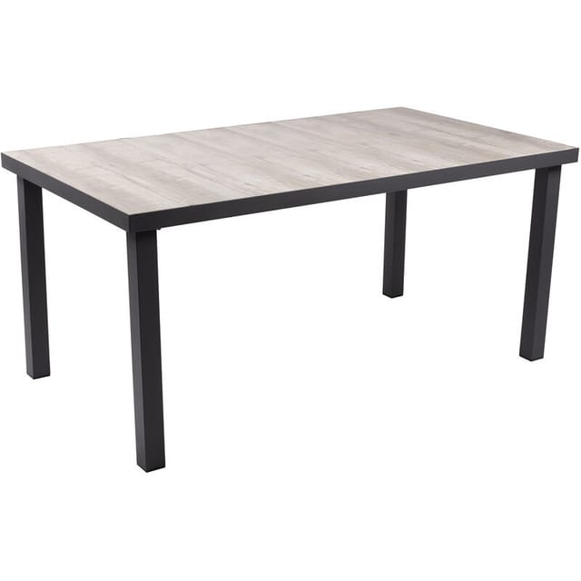 Lomadox - Tisch mit Keramik-Tischplatte GARDA-120 in grau, bh/t: ca. 162/75/90 cm - grau