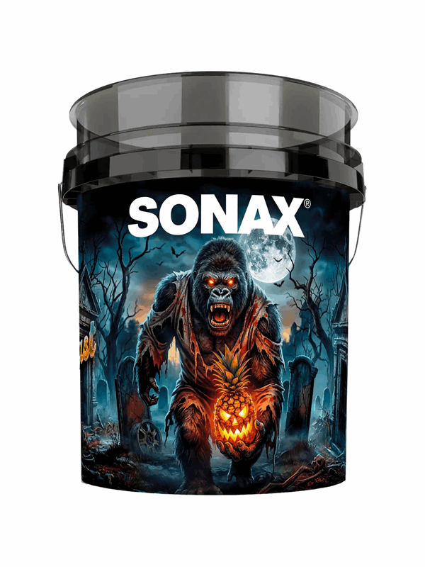 SONAX Beast Eimer inkl. Bodengrit und Deckel - Halloween Edition