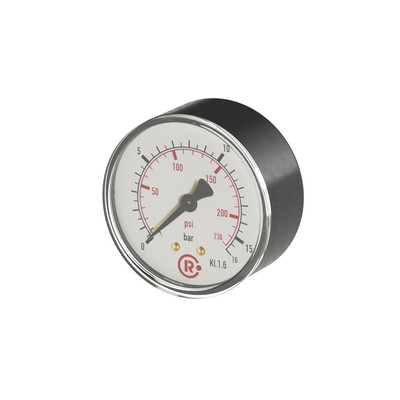 Standardmano, Kunststoff, G 1/4 hinten, 0 - 1,6 bar/23 psi, Ø 50 (202-KD)