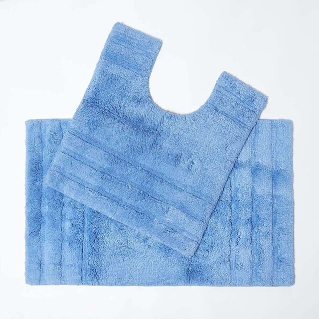 Badematten Set 2tlg Spa Surpreme Blau - Homescapes