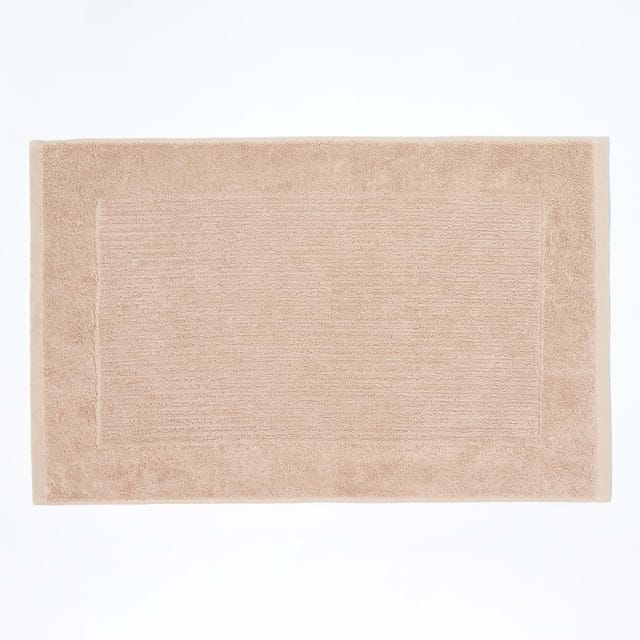 Imperial Badematte 100% Baumwolle, beige - Homescapes