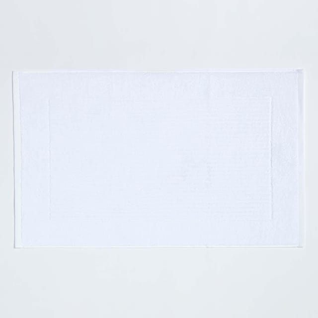 Imperial Badematte 100% Baumwolle, weiss - Homescapes