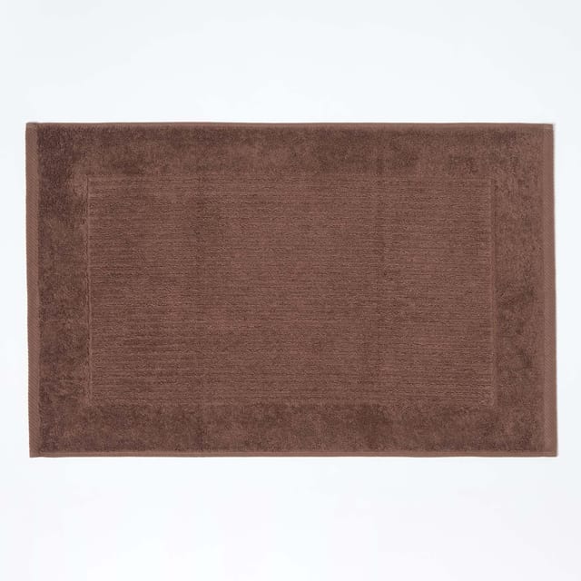 Imperial Badematte 100% Baumwolle, braun - Homescapes