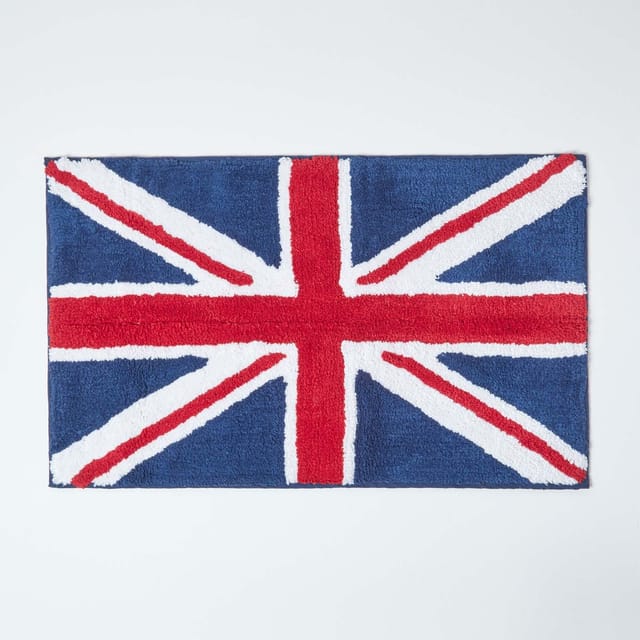 Badematte Union Jack 100% Baumwolle - Homescapes