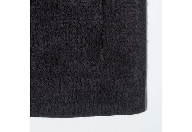 2-tlg. Badgarnitur schwarz aus 100% Baumwolle - Homescapes