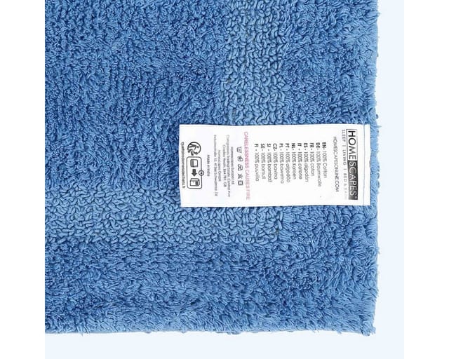2-tlg. Badgarnitur blau aus 100% Baumwolle - Homescapes