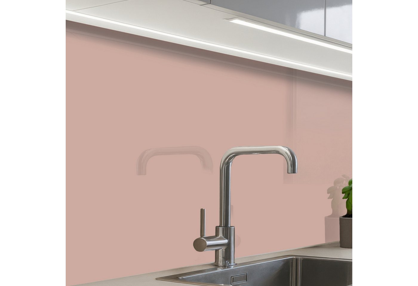 KitchenYeah Küchenrückwand Muster selbstklebend (keine Folie) Rosa - Palette - Einfarbig - Einfar, (1-tlg), Spritzschutz, Küche, Rückwand, Küchenwand, Küchenfront, 30x20 cm Bild 2