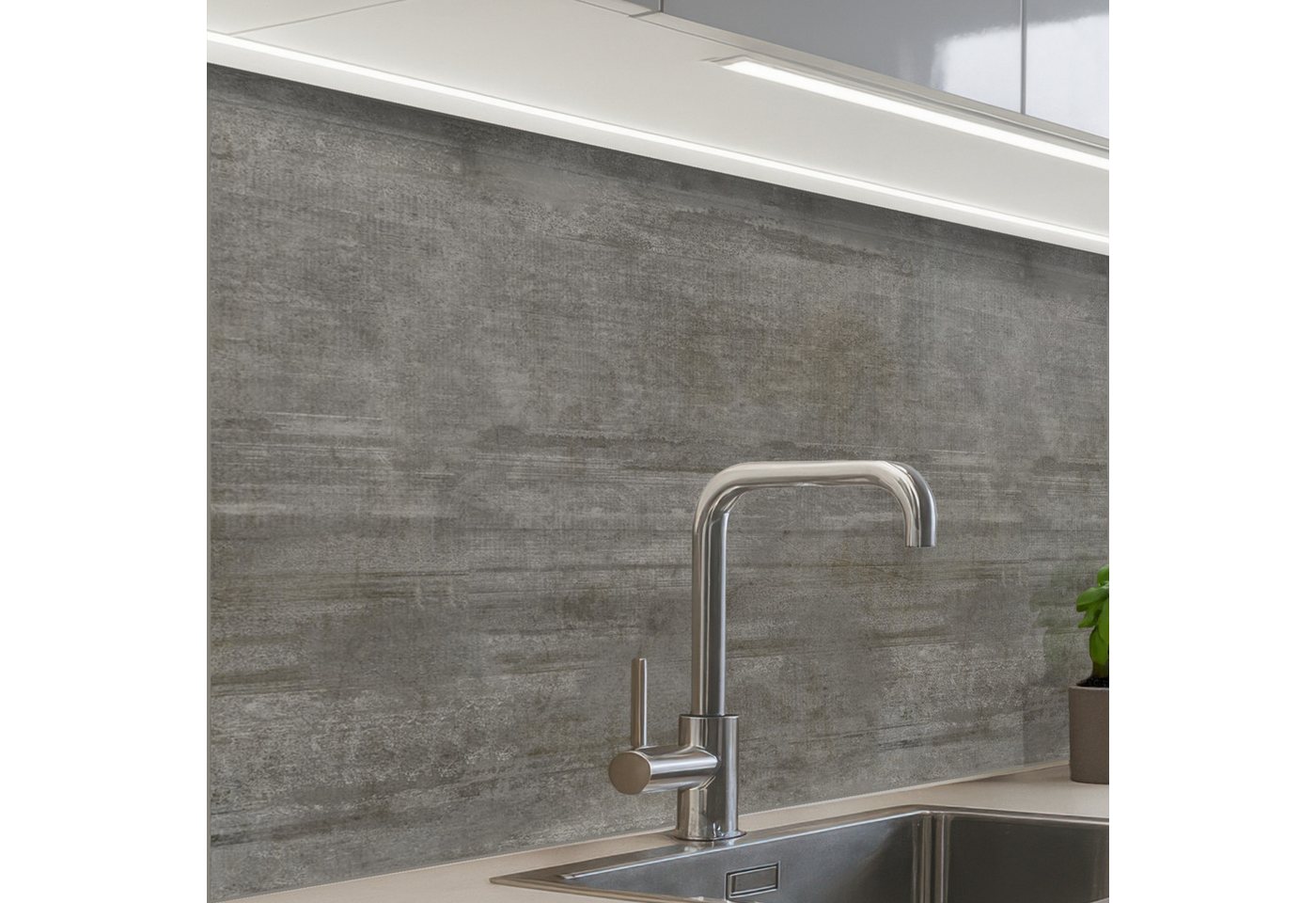 KitchenYeah Küchenrückwand Muster selbstklebend (keine Folie) Struktur - Beton - Stein - Muster, (1-tlg), Spritzschutz, Küche, Rückwand, Küchenwand, Küchenfront, 30x20 cm Bild 2