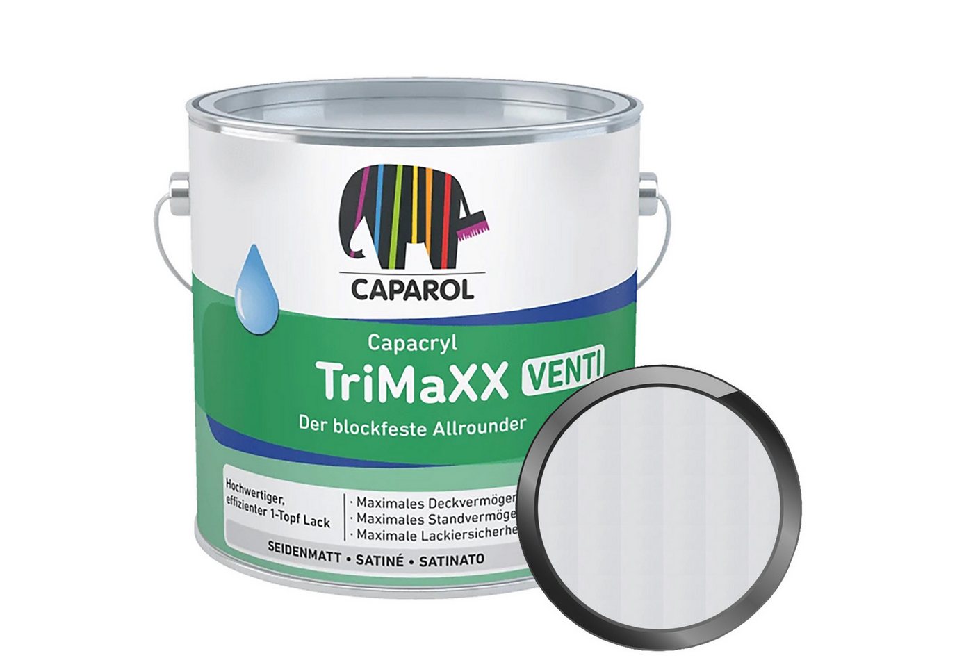 Caparol Lack Capacryl TriMaxx Venti - 2.5 Ltr (Weiss) Bild 2