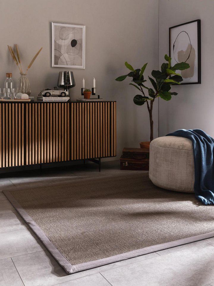 benuta Sisalteppich Sana, quadratisch, Höhe: 5 mm, 100% Sisal Naturfaser, Teppich Wohnzimmer, Esszimmer, Schlafzimmer Bild 3