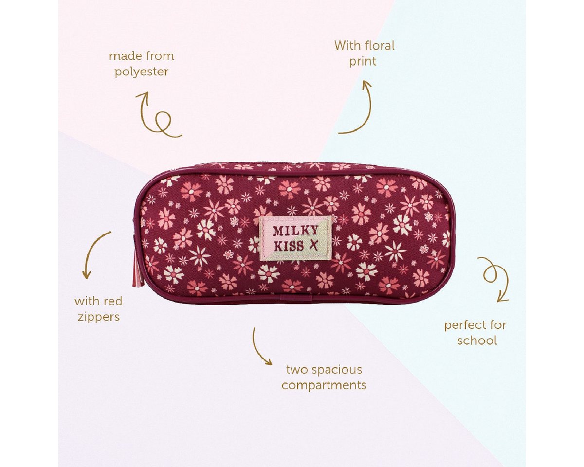 Milky Kiss Federmäppchen Etui mit Reißverschluss für Kinder, (1-tlg)