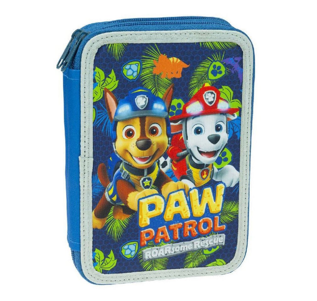 Giovas Federmäppchen Paw Patrol Dino Rescue gefülltes Federmäppchen, 2 Ebenen