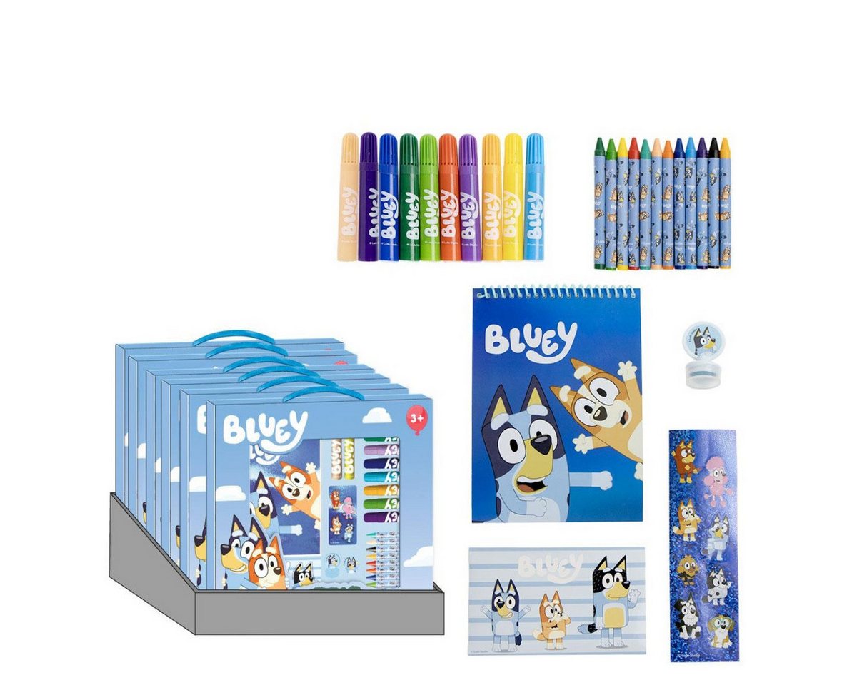 Bluey Farbkasten Kinder Ausmalset Malset Kreativset für Beschäftigungsspielzeug Bild 2